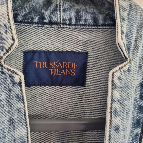 Trussardi jeans denim diamonte Embossed kimono. Size 42 uk 10/12 - Picture 3 of 7